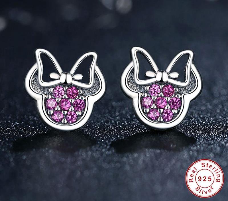 Sterling Silver Mickey Earrings