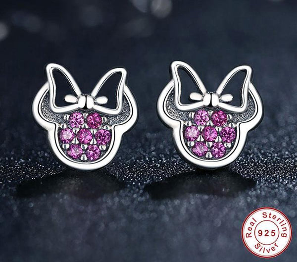 Sterling Silver Mickey Earrings