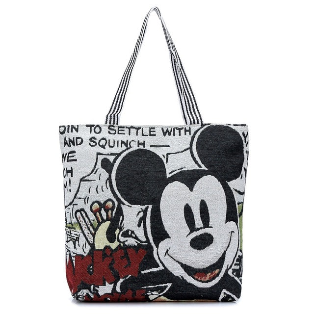 Minnie Mickey Canvas Handbag