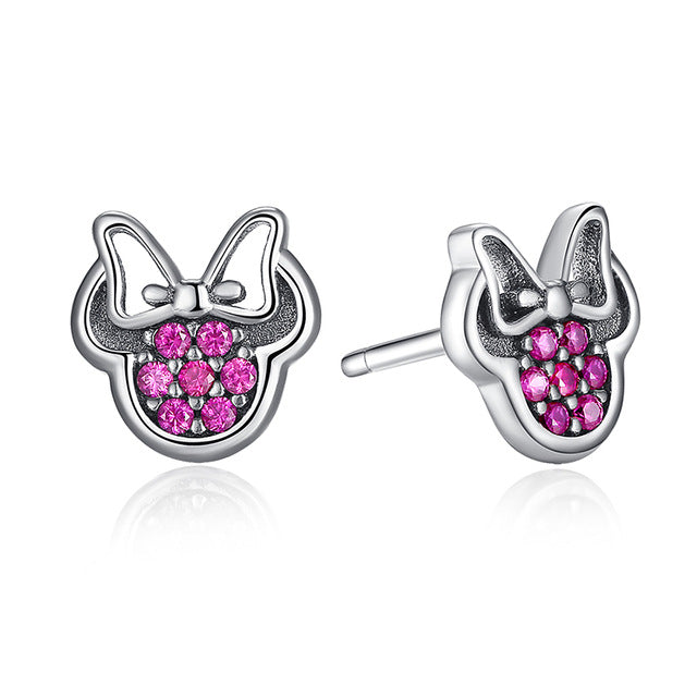 Sterling Mickey Stud Earrings