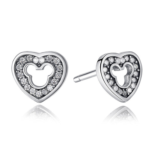 Sterling Mickey Stud Earrings