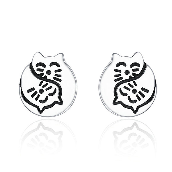 Sterling Mickey Stud Earrings